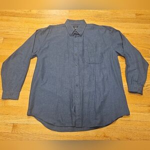 Izod Men's Button Down Long Sleeve Shirt Size XLT
